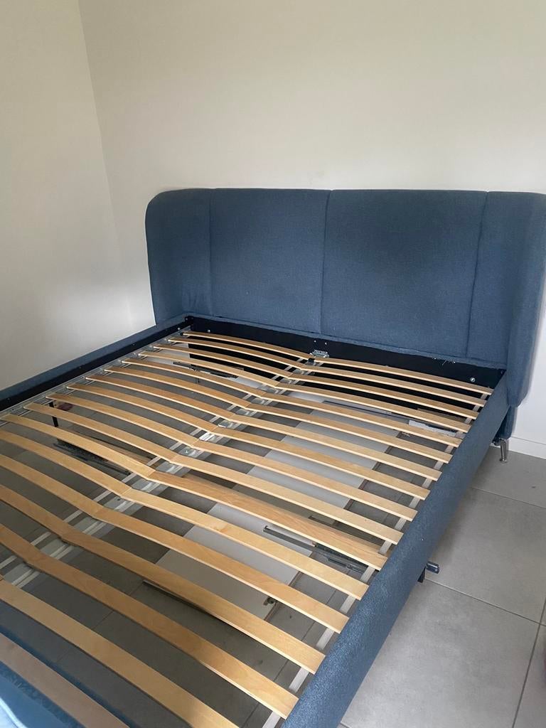 Ikea 2 persoonsbed met lades 180x200, Enlèvement, Comme neuf