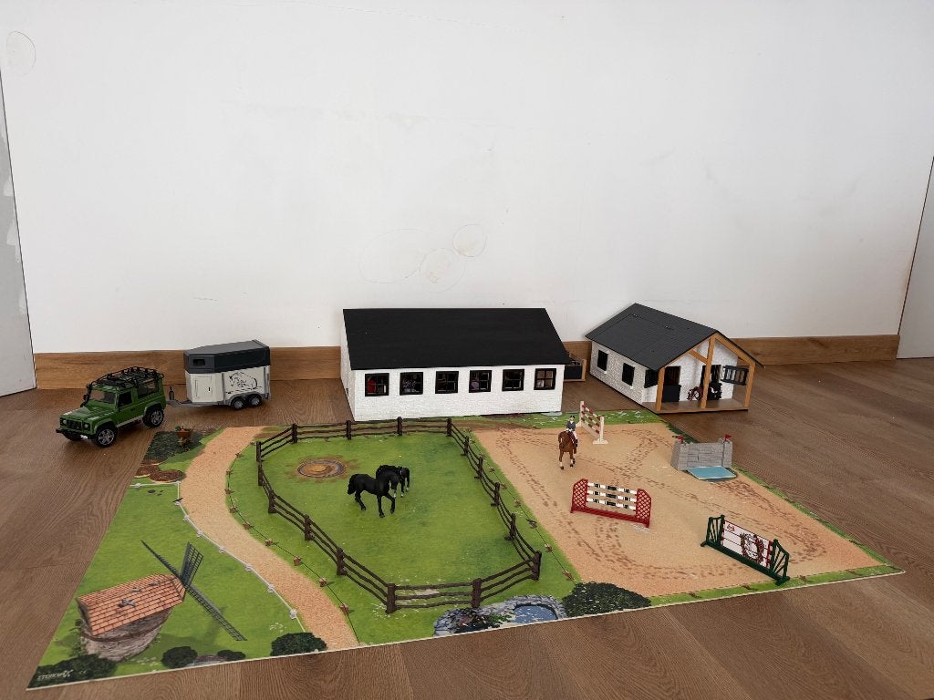 Manège avec chevaux schleich, Collections, Collections Animaux, Enlèvement, Utilisé, Cheval, Statue ou Figurine