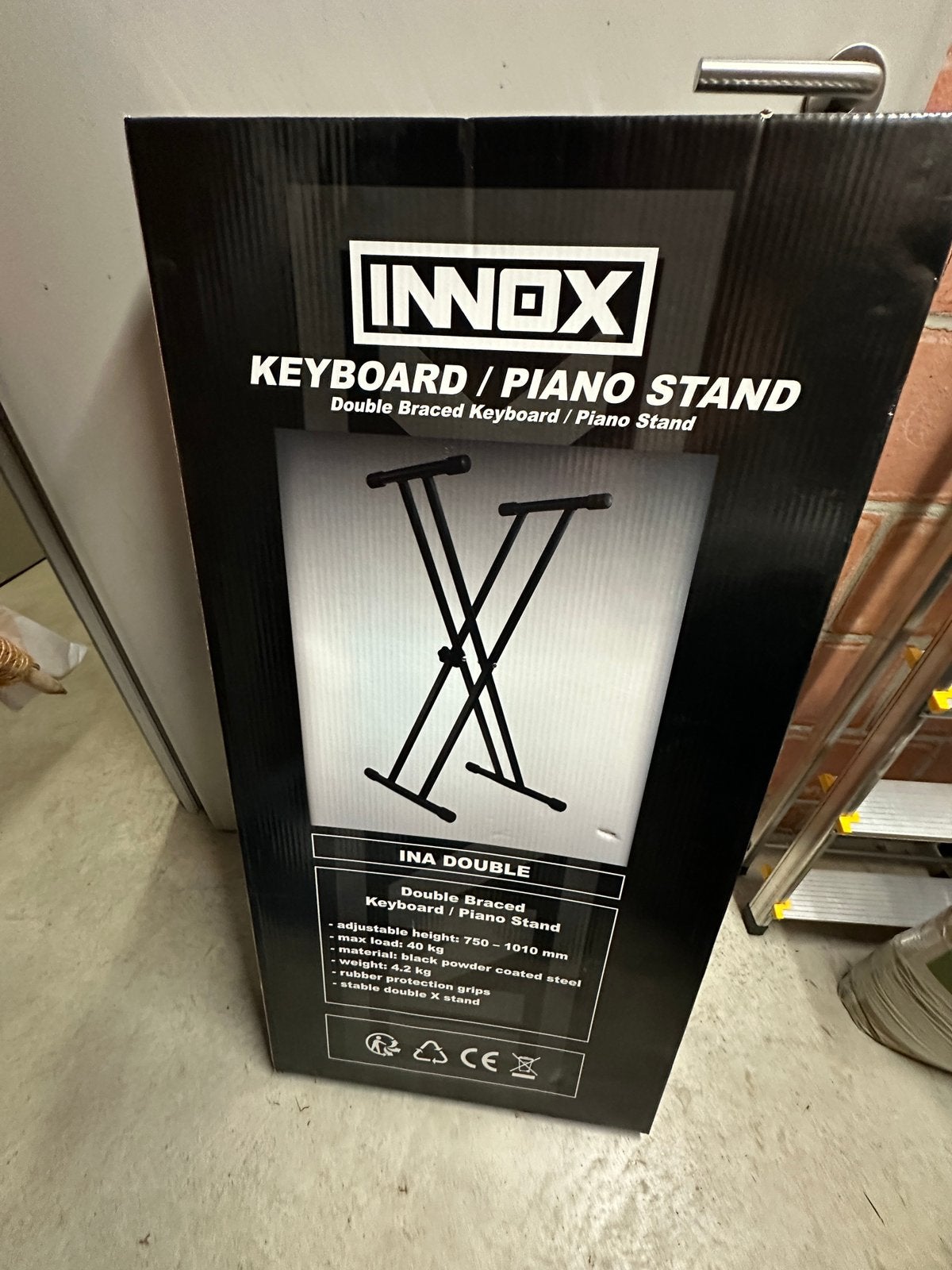 Innox INA DOUBLE Pro Keyboard statief - NIEUW in doos, Musique & Instruments, Pieds, Enlèvement, Neuf, Pied, Clavier ou Synthétiseur