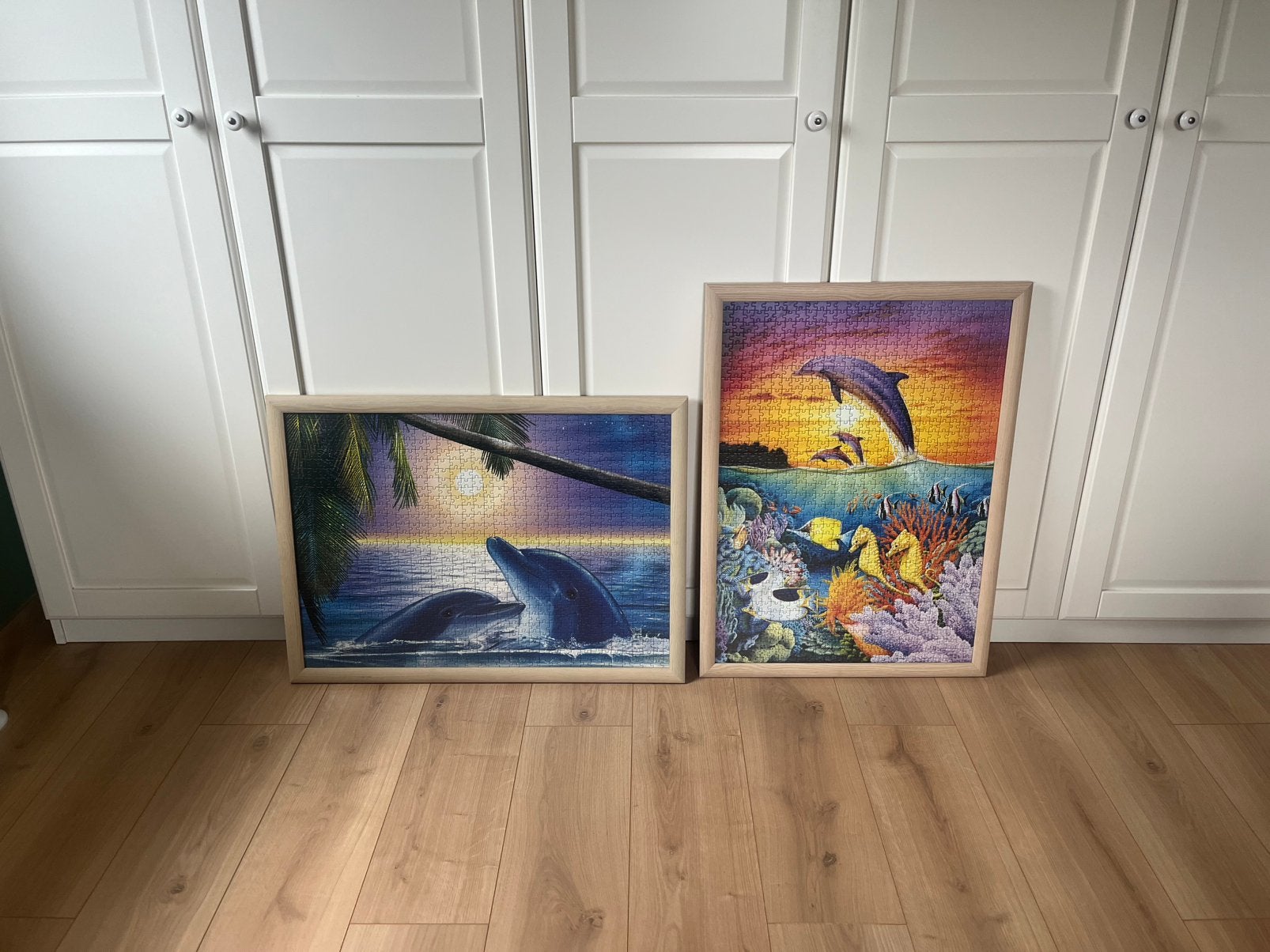 2 kaders. Puzzels kan je eruit halen., Ophalen, Zo goed als nieuw