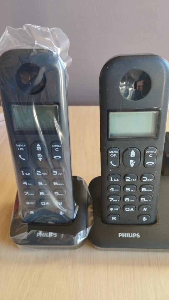 Draadloze telefoon Philips, set van twee, Enlèvement, Comme neuf, 2 combinés