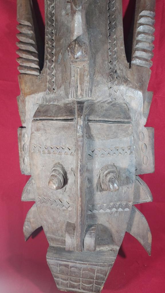 Prachtig Groot Afrikaans Tribaal Masker – Handgesneden Hout, Antiek en Kunst, Kunst | Niet-Westerse kunst, Ophalen of Verzenden