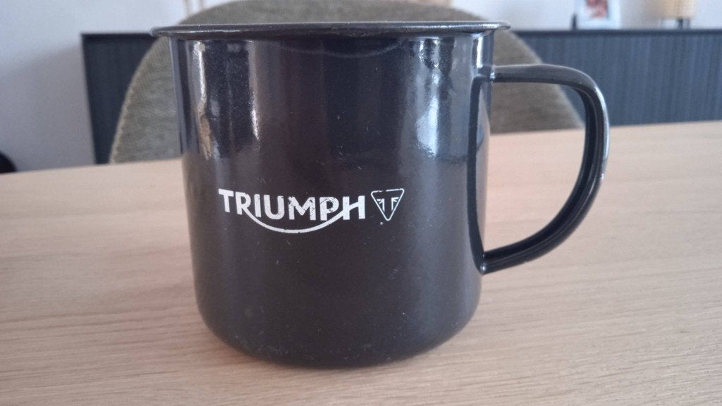 Emaillen Drinkbeker Triumph, Motos, Enlèvement ou Envoi, Comme neuf