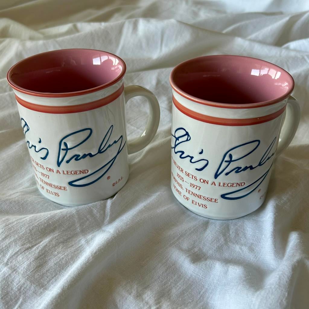 Beker (Beker Elvis Presley - Graceland 1989), Huis en Inrichting, Ophalen, Overige materialen, Zo goed als nieuw, Overige stijlen