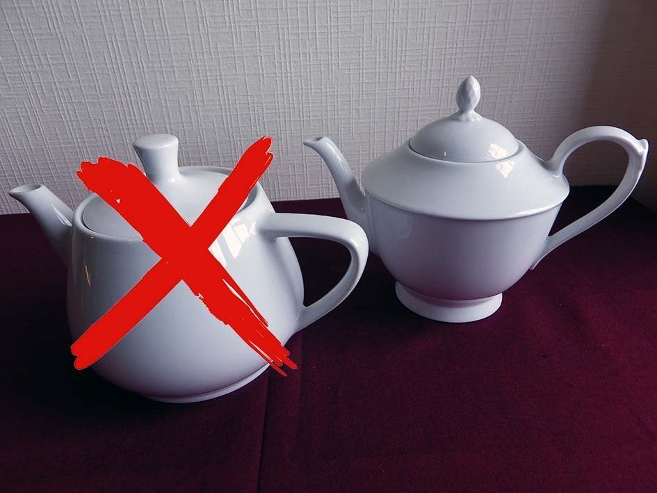 Porseleinen Theepot: €.5,00., Maison & Meubles, Cuisine | Vaisselle, Enlèvement, Comme neuf, Porcelaine, Théière