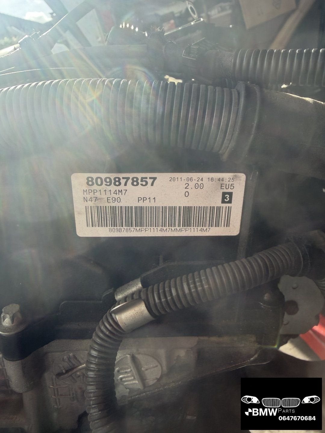 N47D20C motor bmw 320D E90 E91 2012 versprongen distributie, Autos : Pièces & Accessoires, -, Origine de la pièce connue, Utilisé