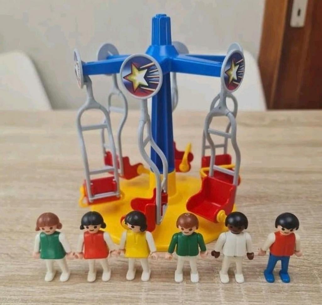 Vintage playmobil : kerrmis / speeltuin : de draaimolen, Ophalen of Verzenden