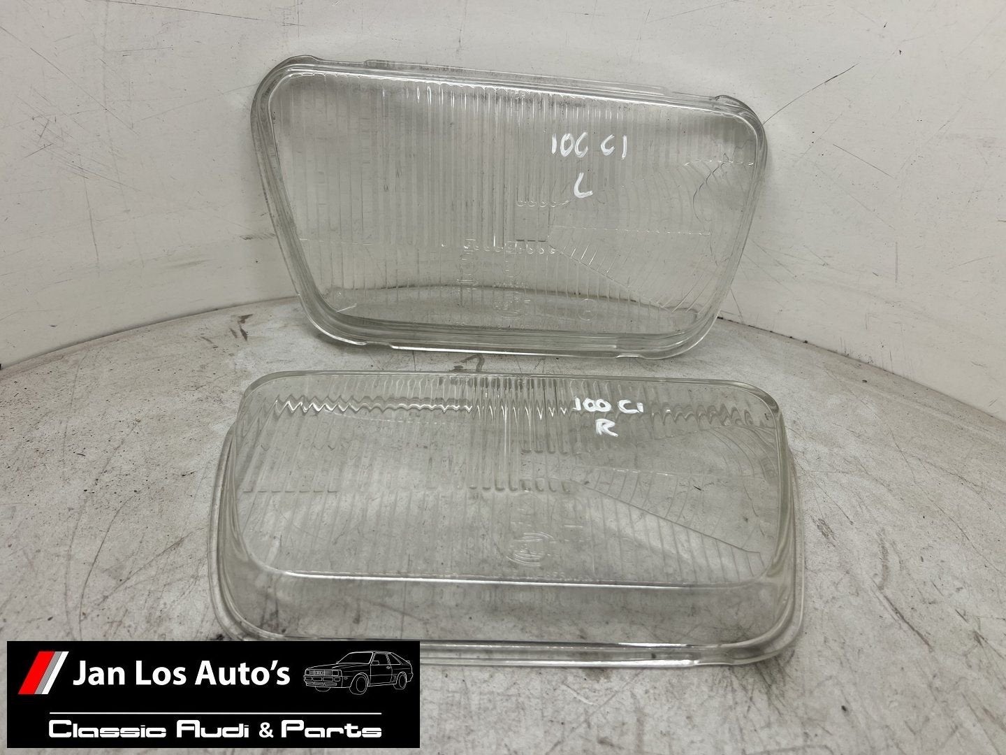 Audi 100 C1 koplampglazen l+r koplampglas NOS, Gebruikt, -, -, -