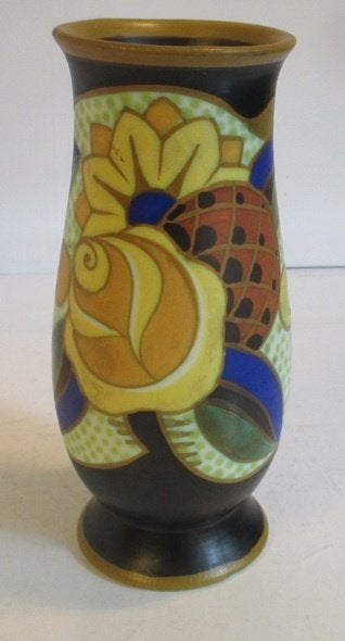 art deco Boch Keramis mat emaille Bonuzzi vr Catteau, Verzenden