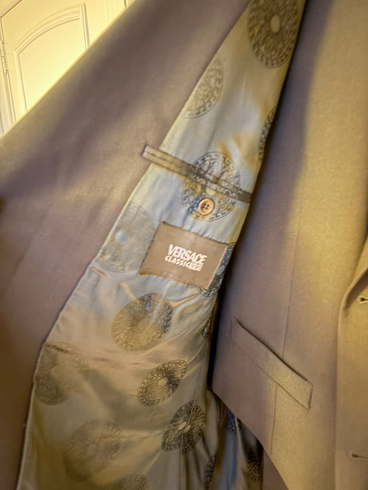 Trouwkostuum Versace,  op maat gemaakt , met gilet., Ophalen, Zo goed als nieuw