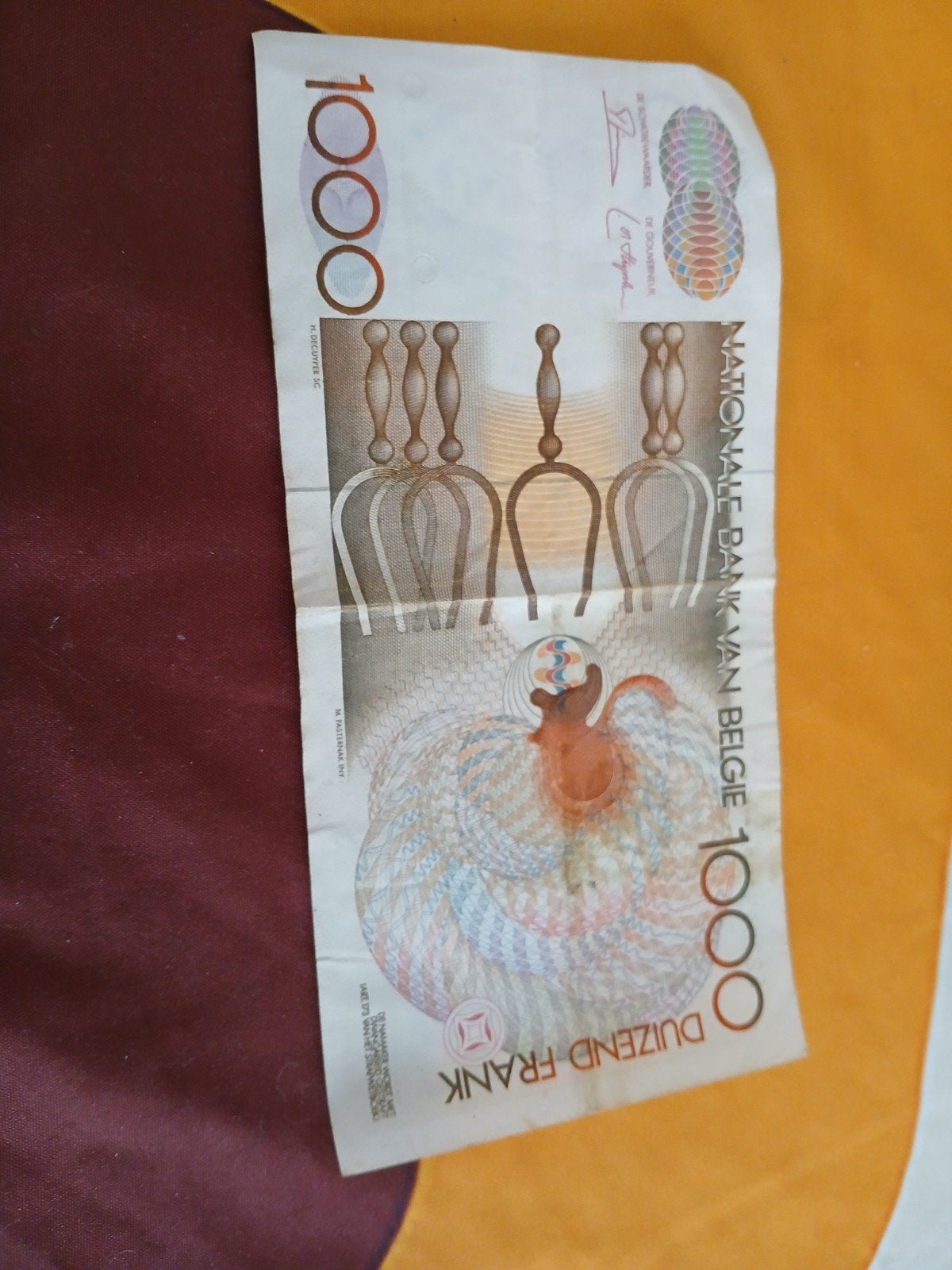 billet de 1000 francs, Timbres & Monnaies, Enlèvement