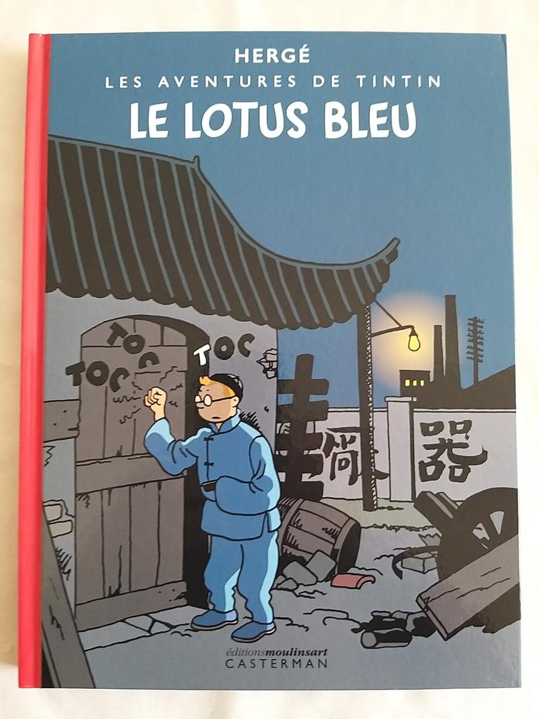 Tintin et le Lotus bleu tirage spécial colorisé numéroté, Neuf, Enlèvement ou Envoi, Une BD, Hergé