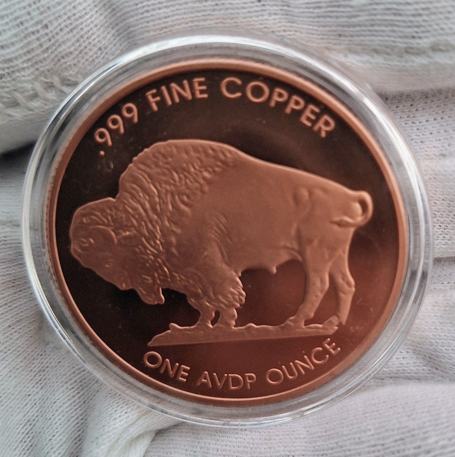 Insigne en cuivre Buffalo de 1 oz, Enlèvement ou Envoi