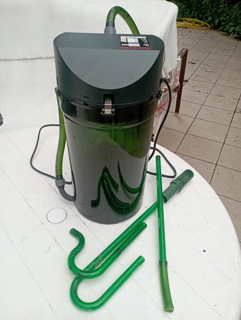 Eheim 250 filter voor aquarium met filtermateriaal, Dieren en Toebehoren, Ophalen, Zo goed als nieuw, Eheim, Inclusief toebehoren