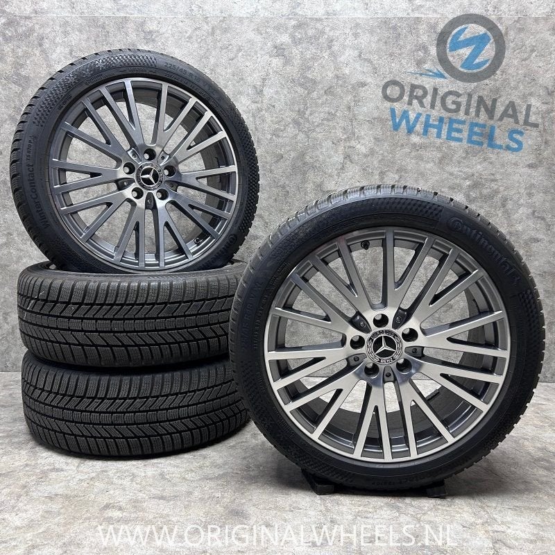 18 inch originele velgen + winterbanden Mercedes A B klasse, Pneus et Jantes, Pneus hiver, -, 18 pouces