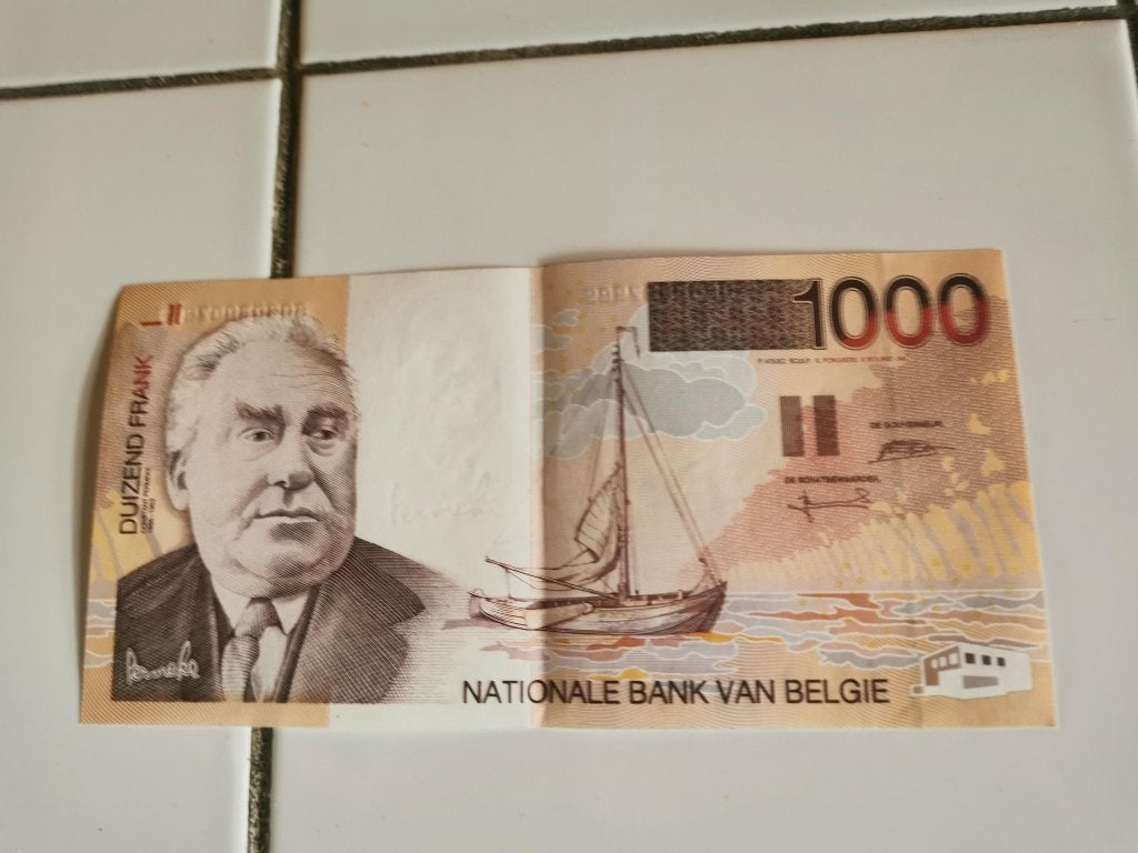 1 Billet de 1000 francs belges, Enlèvement ou Envoi, Billets en vrac