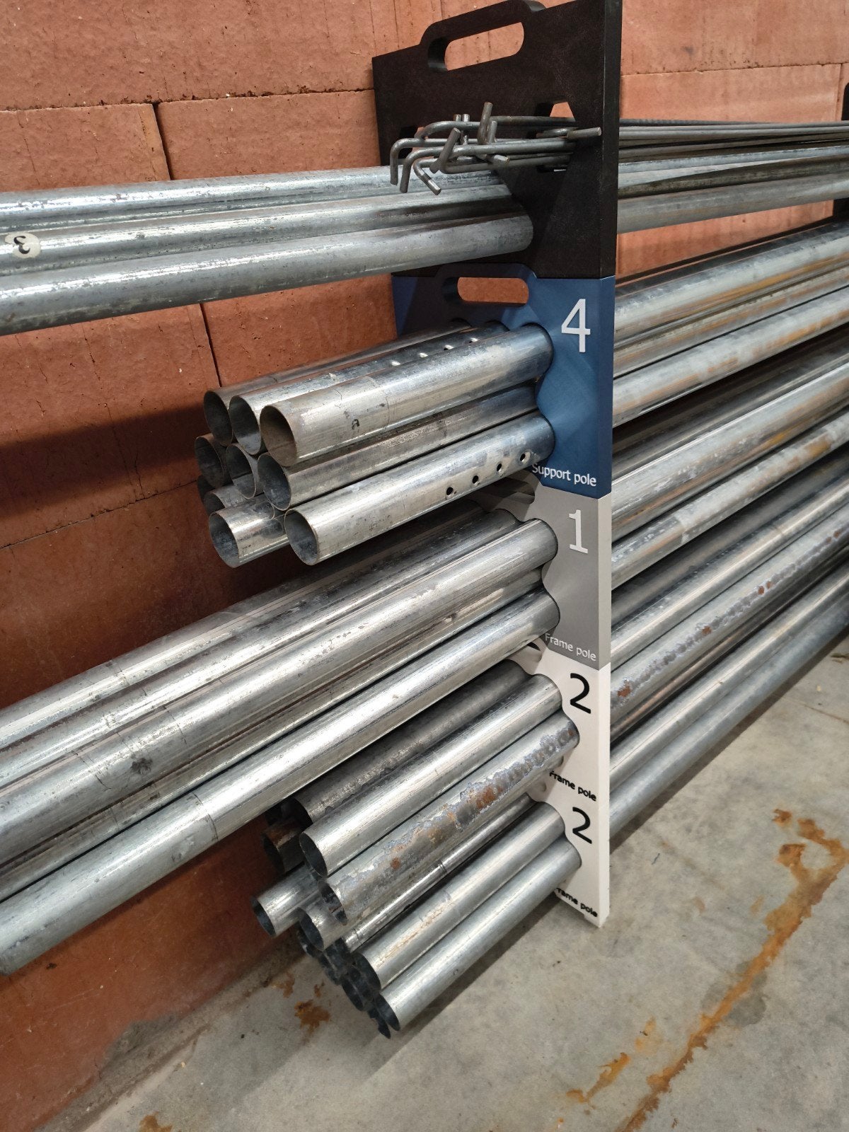 Tent PVC buizen stapel systeem dia 37,5mm, Ophalen