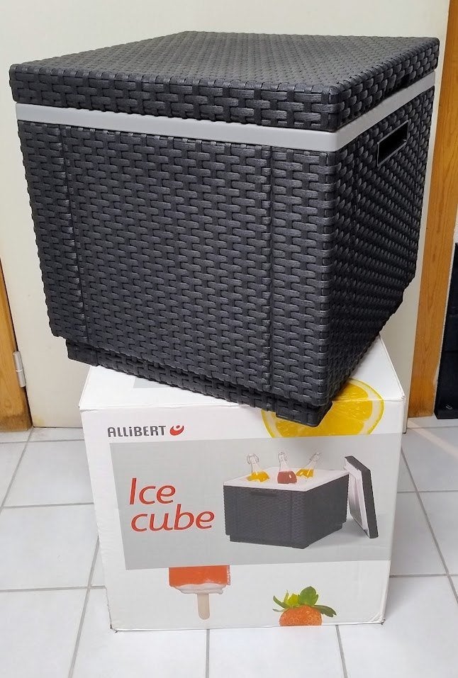 Allibert Ice Cube – 42x42x41cm - Grafiet *NIEUW*, Caravans en Kamperen, Ophalen of Verzenden, Nieuw, Koelbox