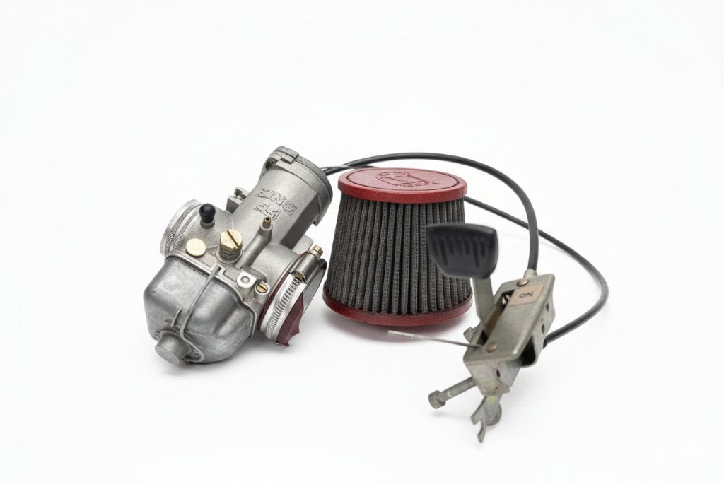 Carburateur Bing + accélérateur + commande de gaz, Motoren, Ophalen of Verzenden, Gereviseerd