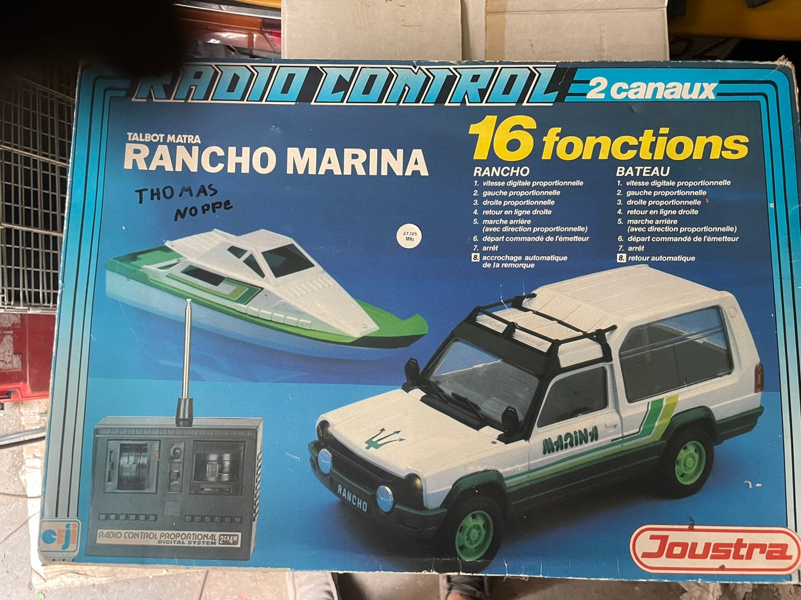 Rc boot/rancho jeep vintage, Enlèvement