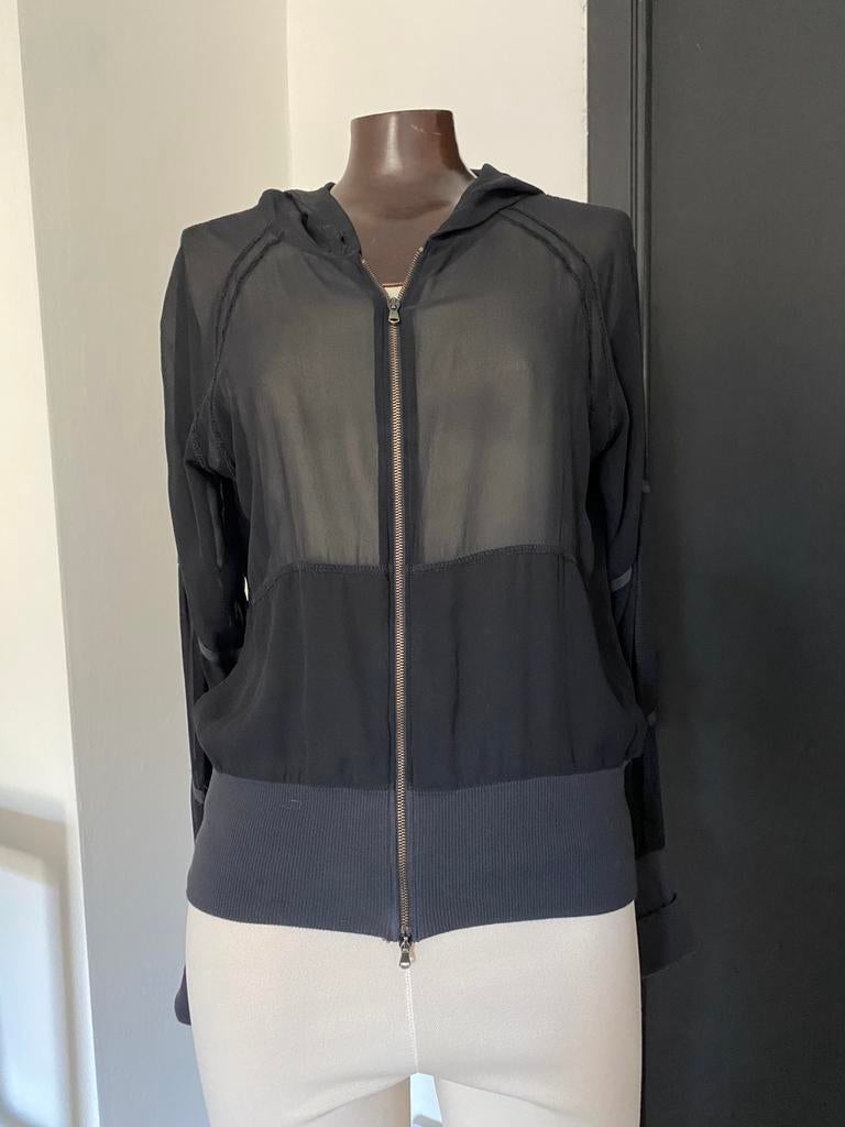 Mooi jack met capuchon van Patrizia Pepe, Maat 38/40 (M), Zwart, Nieuw, Ophalen of Verzenden