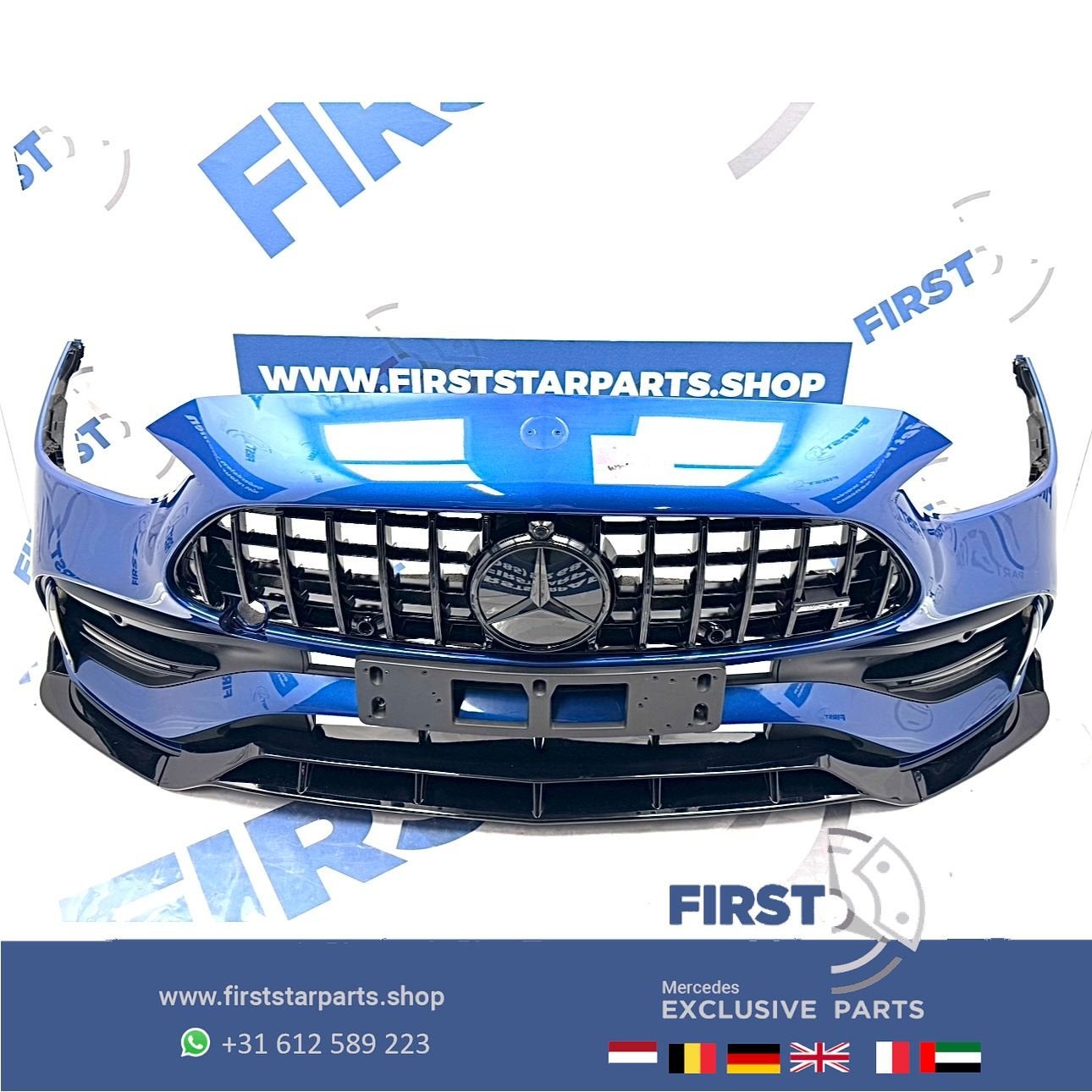 W206 C43 AMG BUMPER PERFORMANCE C KLASSE A2068859201 C43 AER, Gebruikt, -, Voor, Ophalen of Verzenden