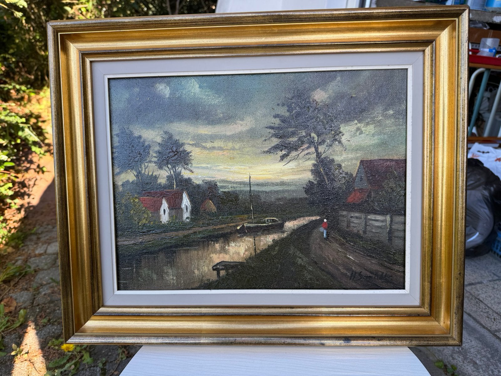 Peintures à l’huile vintage, Antiquités & Art, Enlèvement, Vintage, Paysage