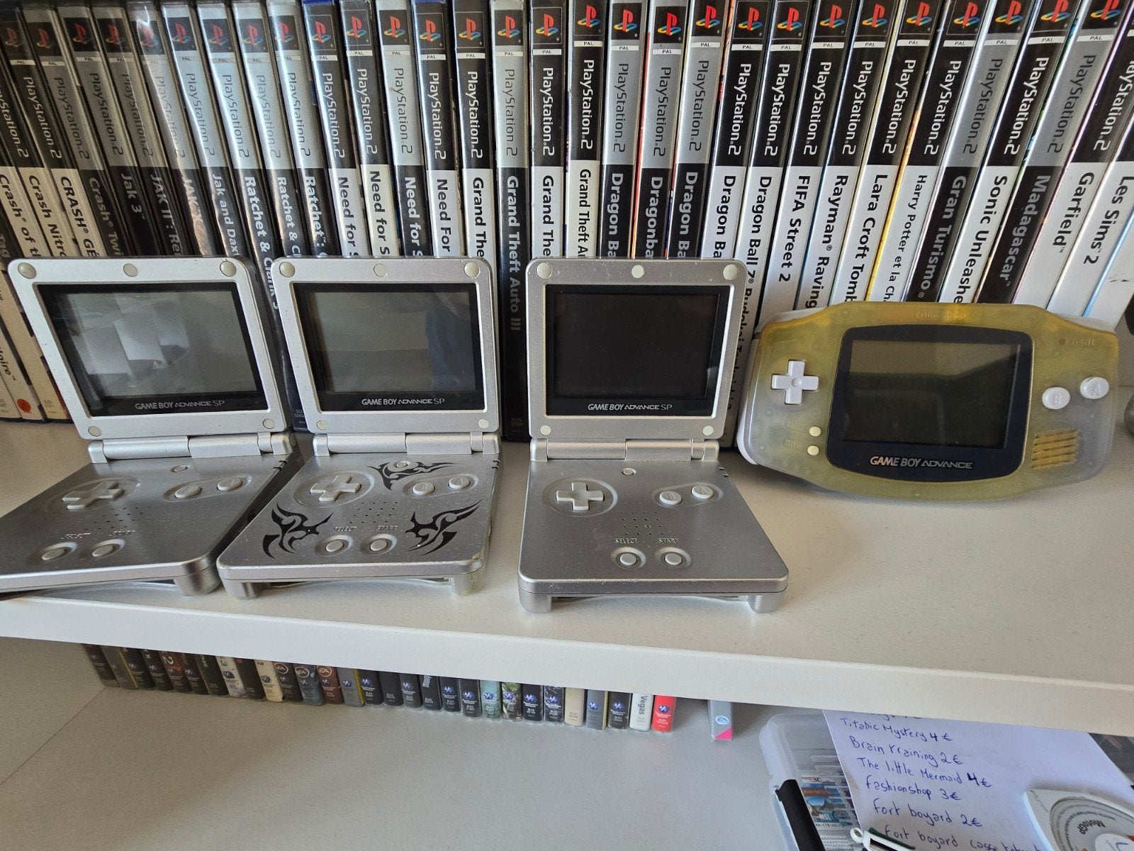 Gameboy advance, 3 sp et une ruby, Games en Spelcomputers, Spelcomputers | Nintendo Game Boy, Ophalen, Gebruikt, Game Boy Advance SP