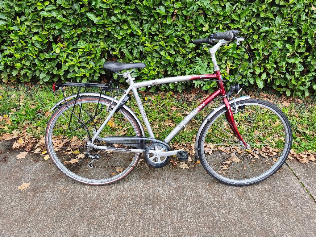 Aluminium Herenfiets met 7 versnellingen in goede staat, Vitesses, Frein sur jante, Enlèvement, 53 à 57 cm