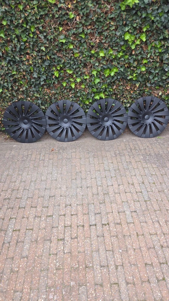 4x Matte Zwarte Wieldeksels 19 inch - Tesla Model Y, Ophalen, Nieuw