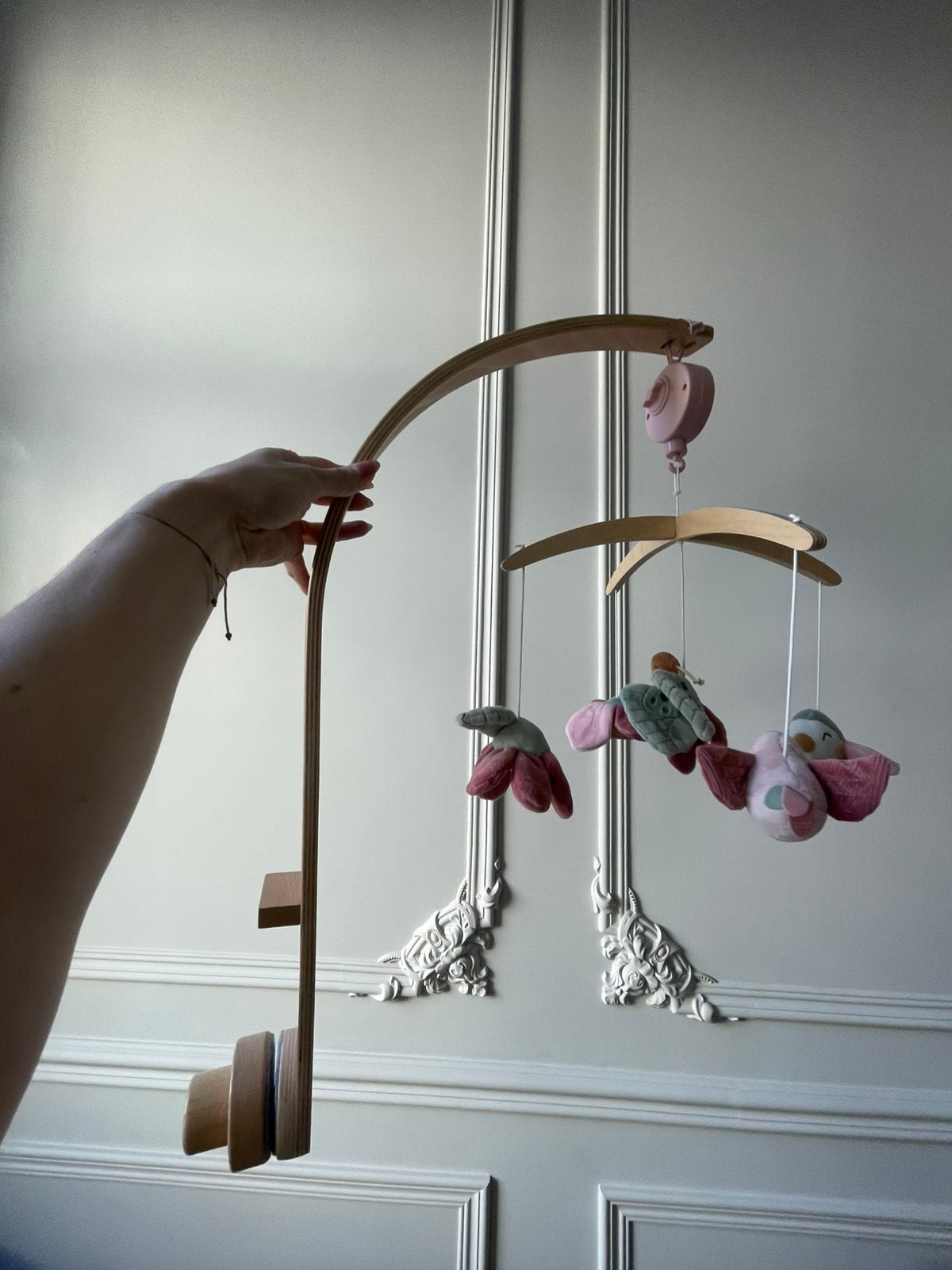 Mobile à musique Little Dutch en bois rose, Enlèvement, Comme neuf