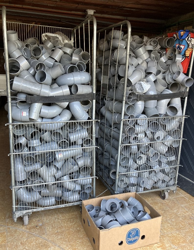 PVC bochten verloopringen enz. DYKA WAVIN NICOLL GILLEBERT, Ophalen, Nieuw, PVC, Bochten