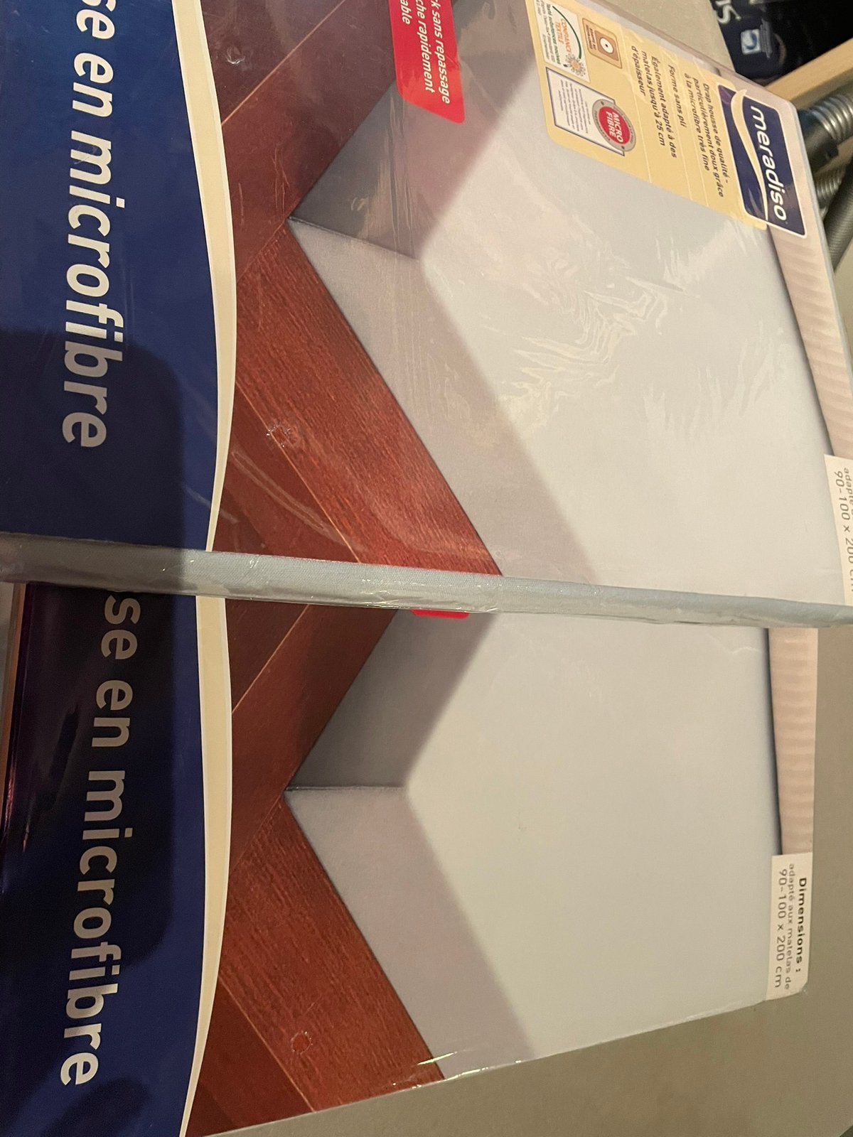 Deux nouveaux draps pour lits simples, Enlèvement ou Envoi, Neuf, Une personne, Gris
