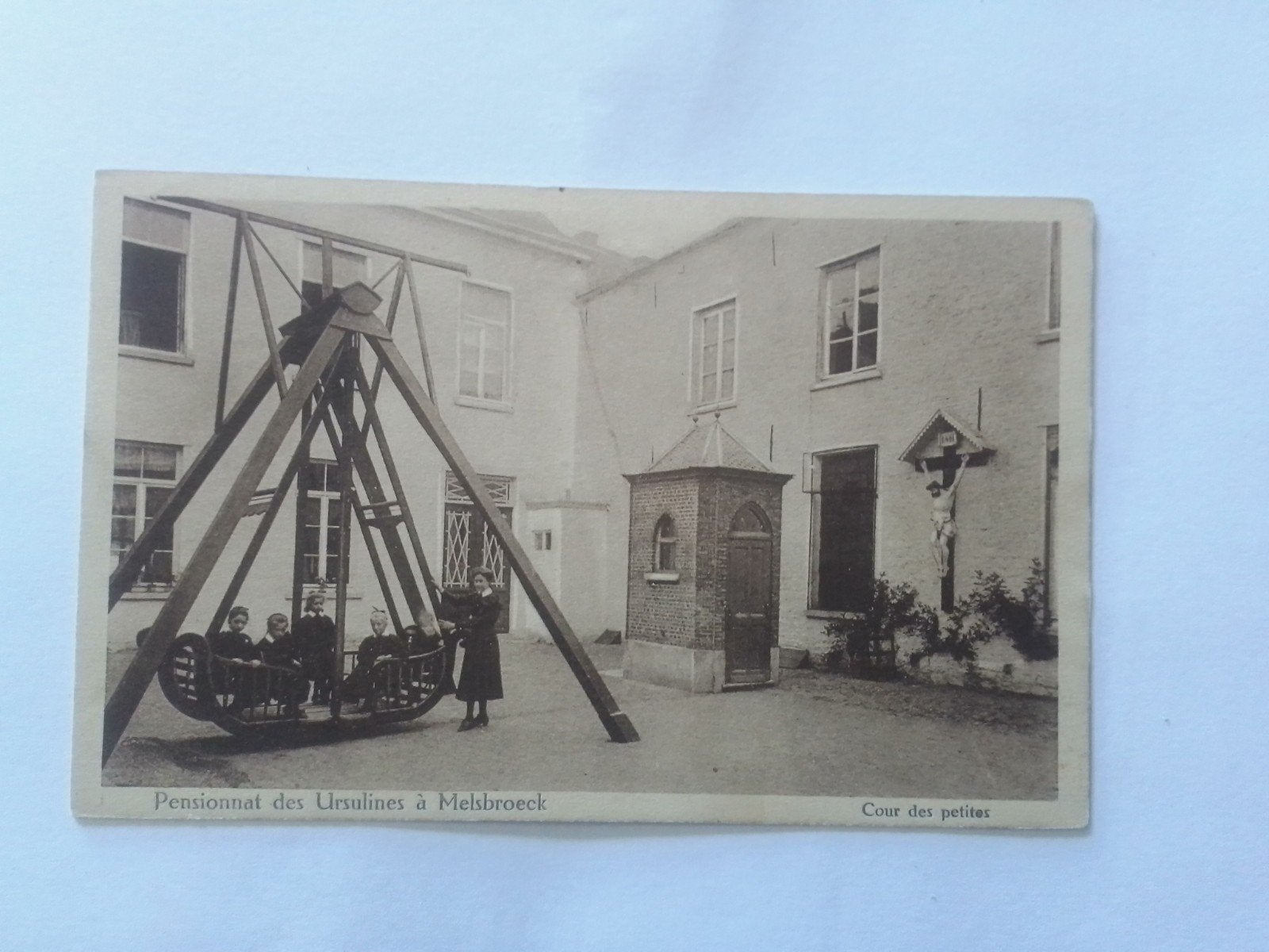 MELSBROEK PENSIONNAT DES URSULINES A MELSBROECK COUR PETITES, Verzenden, 1920 tot 1940, Gelopen, Vlaams-Brabant