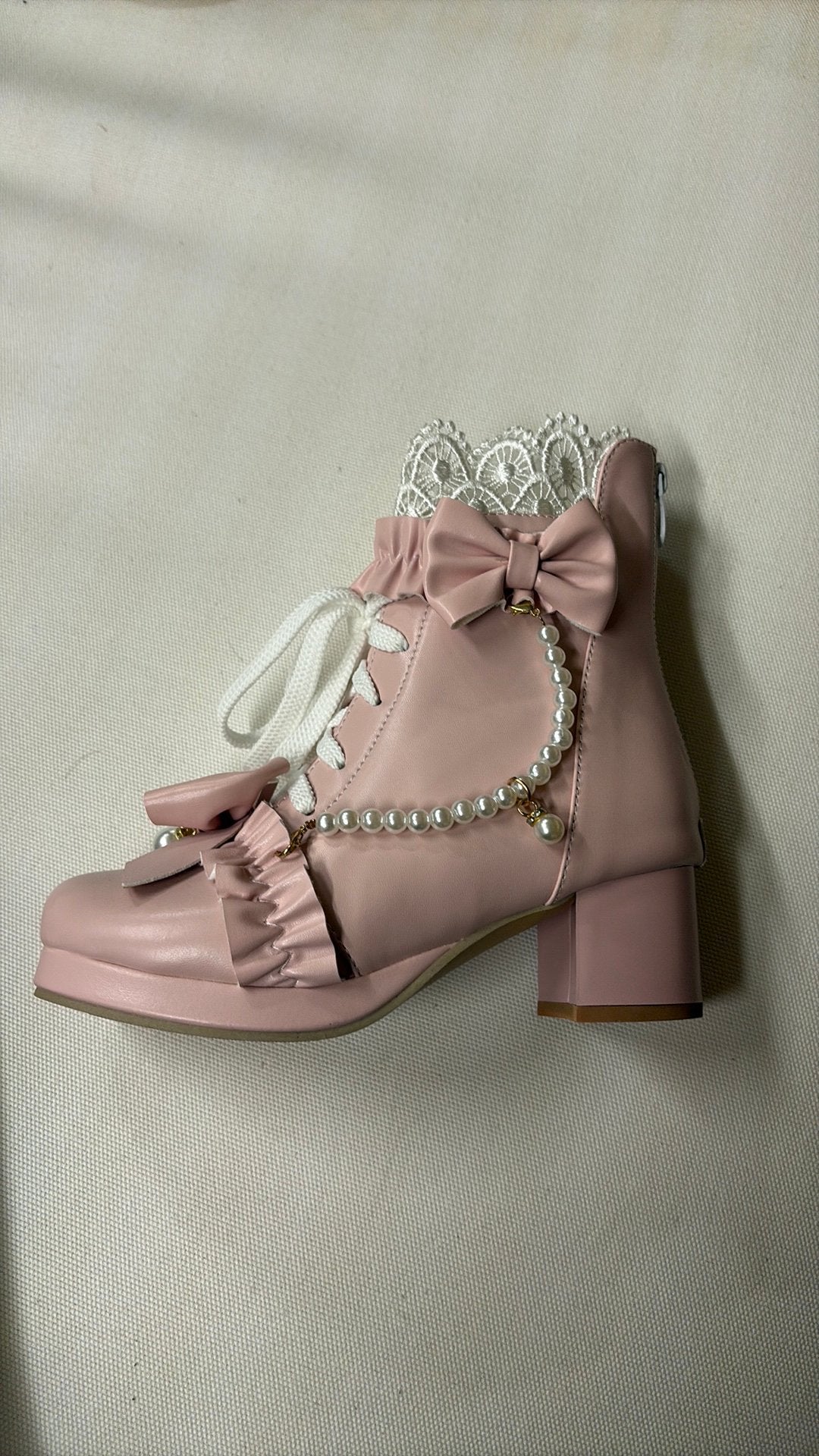 Roze laarsjes maat 35, Kleding | Dames, Schoenen, Ophalen, Zo goed als nieuw, Roze
