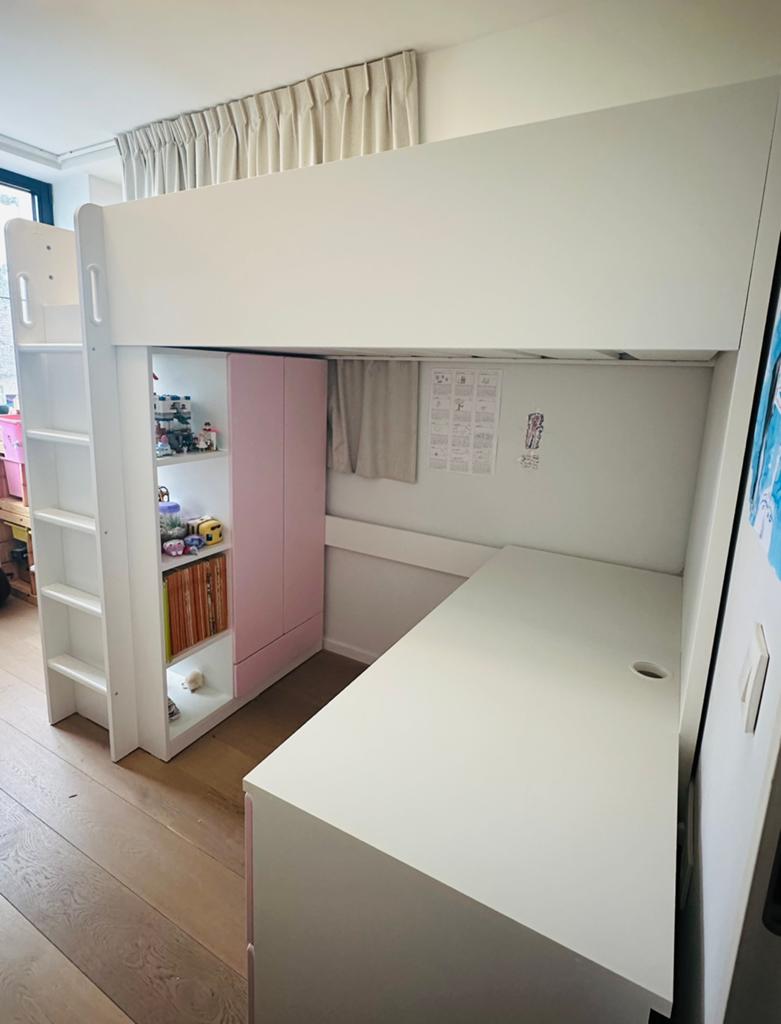 SMÅSTAD hoogslaper met matras, Enfants & Bébés, Enlèvement, Comme neuf, Lit mezzanine
