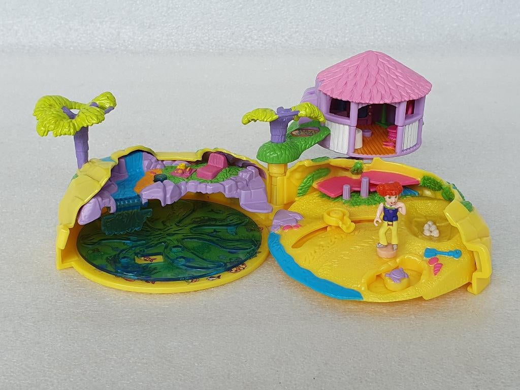 Polly Pocket: Tropical Pets Playset (Mattel, 2000), Verzamelen, Poppetjes en Figuurtjes, Gebruikt, Ophalen of Verzenden