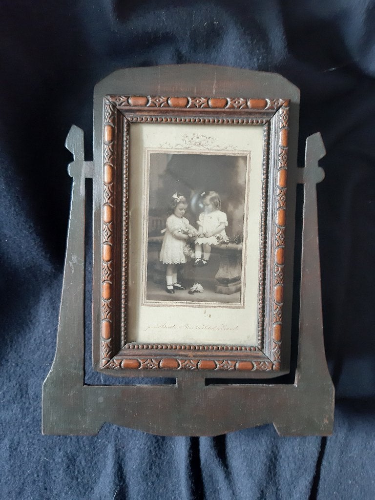 Cadre photo ancien, TV, Hi-fi & Vidéo, Enlèvement ou Envoi, Comme neuf, Avec verre, Cadre photo standard