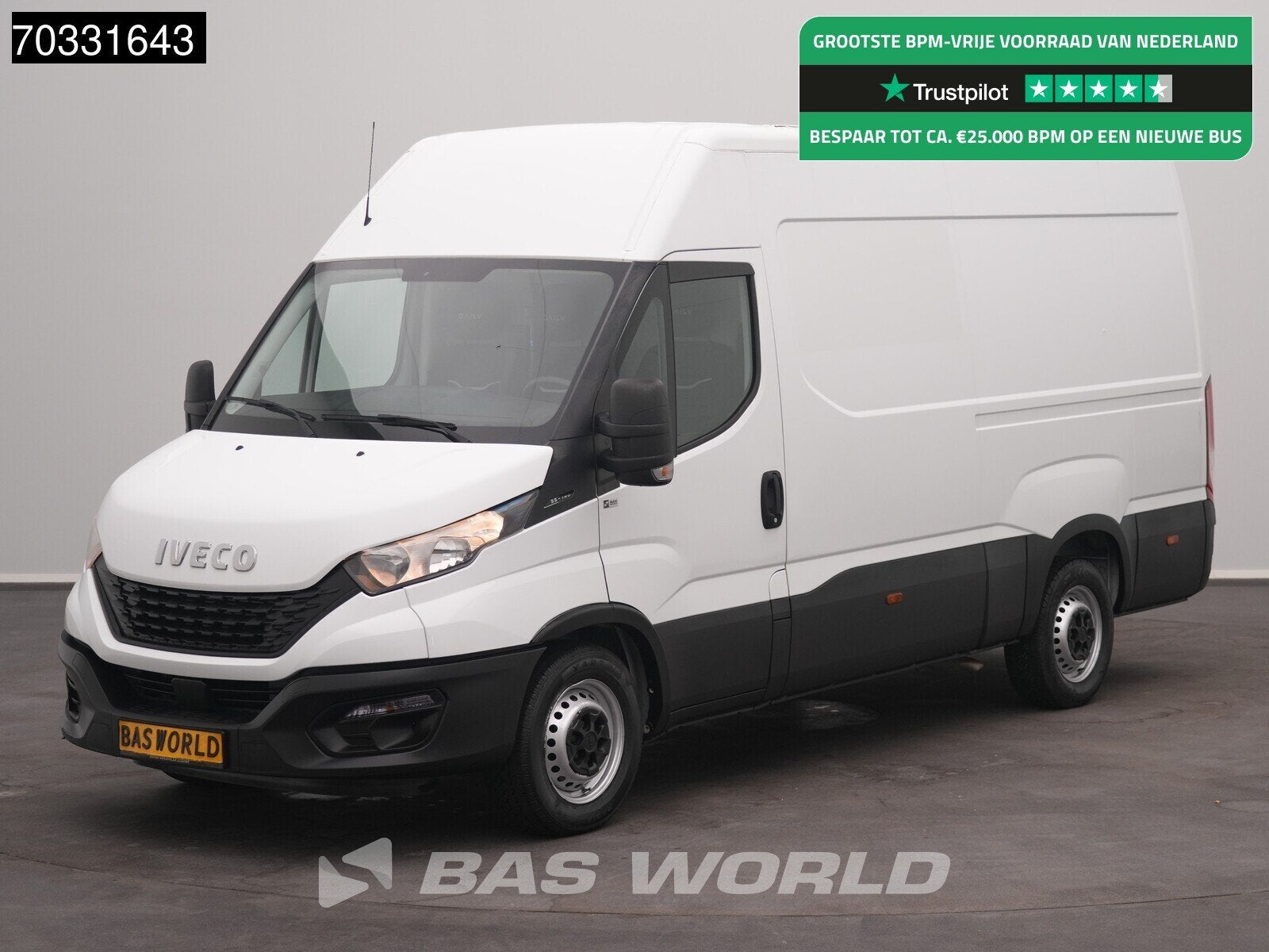 Iveco Daily 35S14 L2H2 Airco Cruise 3500kg trekgewicht 3520L, Stof, Gebruikt, Euro 6, Iveco