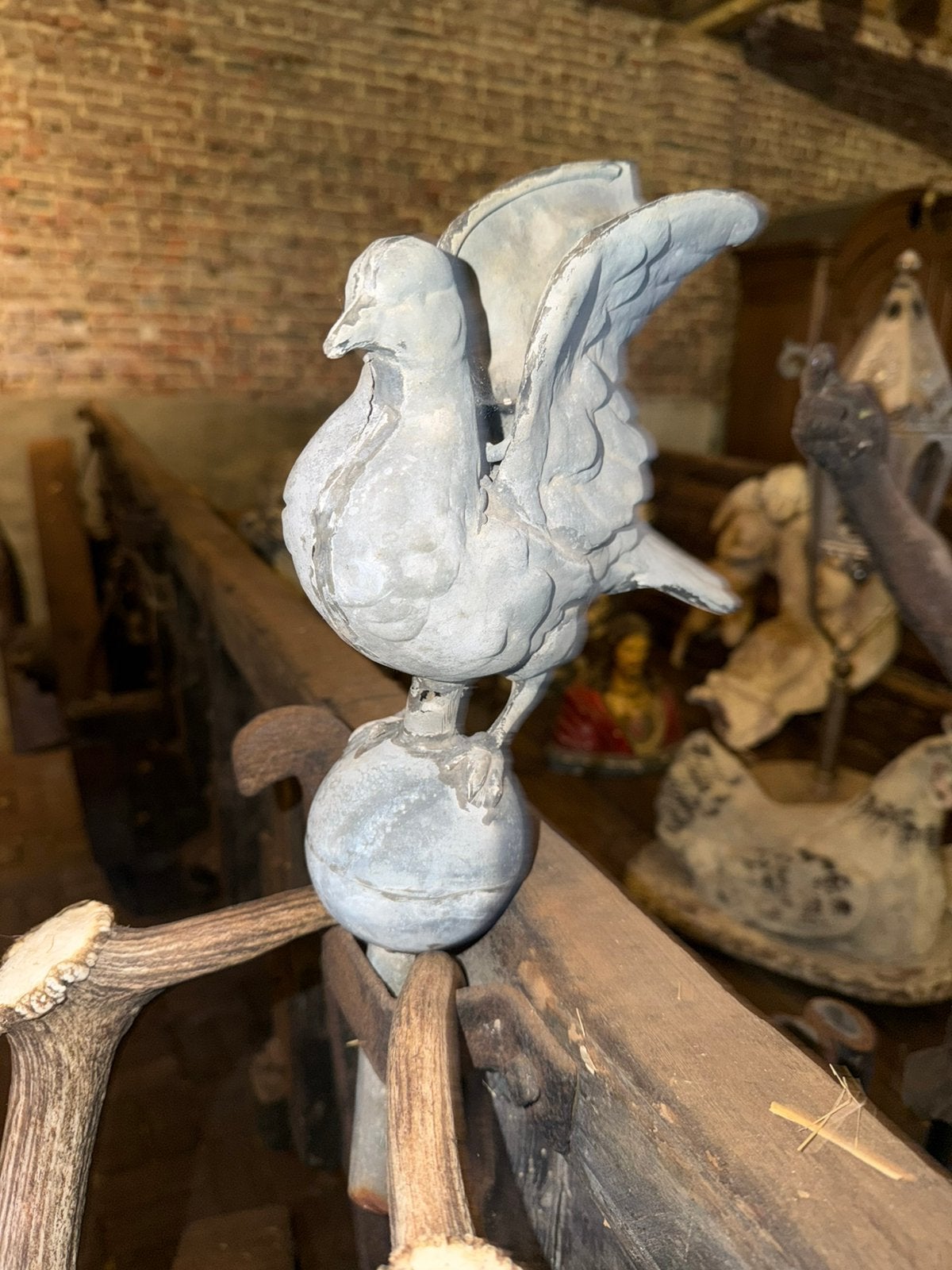 Zink duif, Antiek en Kunst, Ophalen of Verzenden