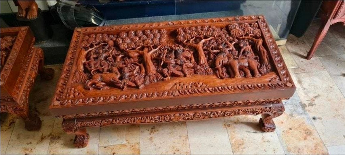 TABLES Thaïlandaises, Enlèvement ou Envoi, Teck