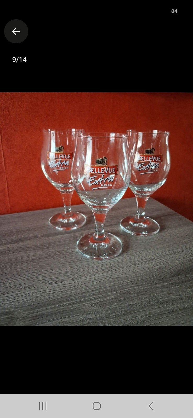 Te koop 3 glazen 2.5€ stuk, Ophalen
