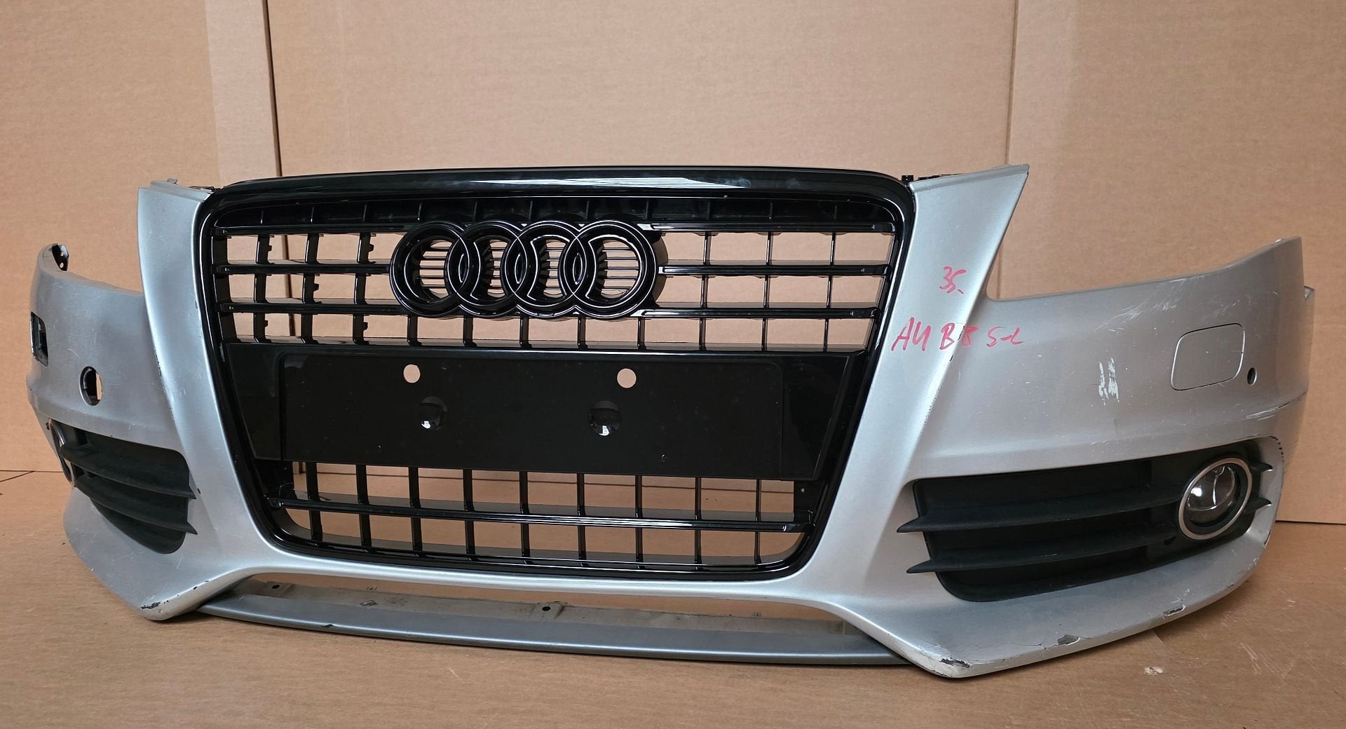 Voorbumper Audi A4 B8 8K S-line KLS PDC bj.2007-2012 SLINE, Auto-onderdelen, Gebruikt, -, Voor, Bumper