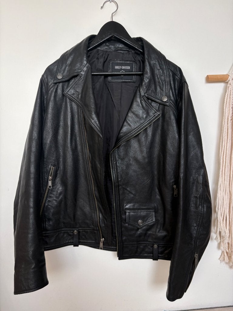Harley Davidson leren vest, Ophalen, Harley-Davidson, Heren, Jas | leer