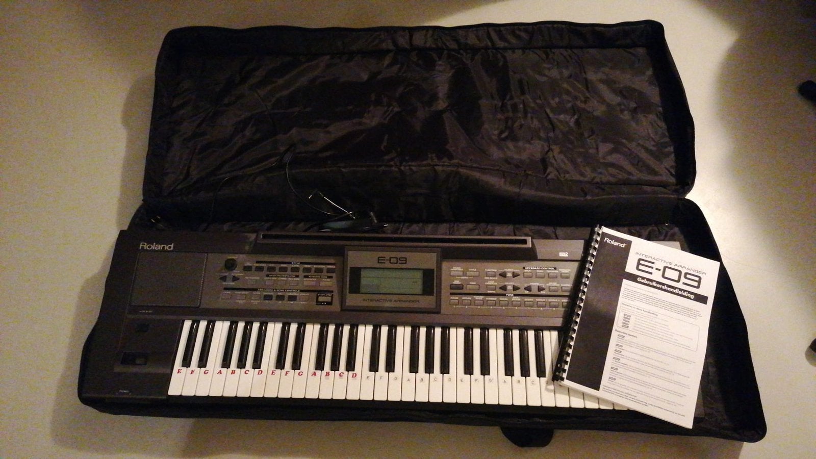 ROLAND “E-09”, Muziek en Instrumenten, Keyboards, Roland, Ophalen of Verzenden, Aanslaggevoelig, 61 toetsen