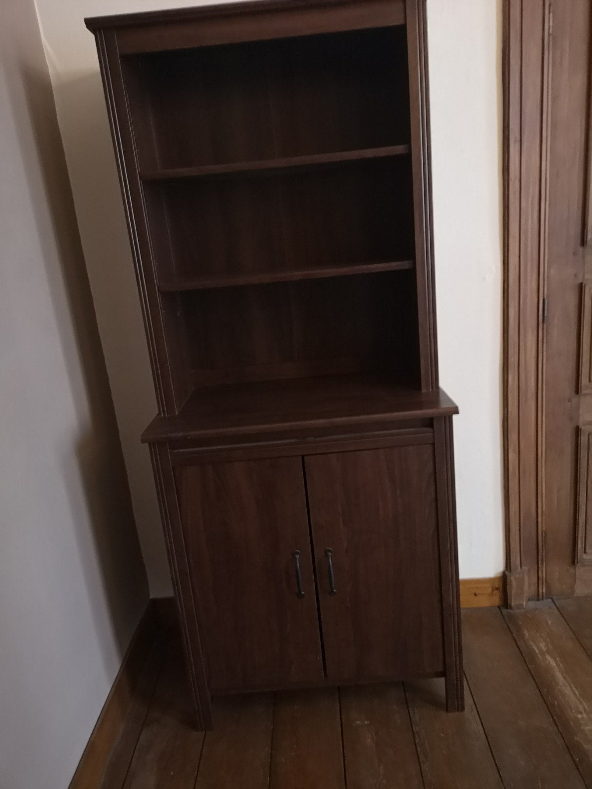 meuble Vaisselier 2 pièces brun (ikea), Maison & Meubles, Enlèvement, Comme neuf, Moderne