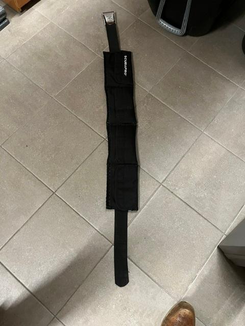 Ceinture de plongée avec poches, noire, Enlèvement, Comme neuf, Autres types