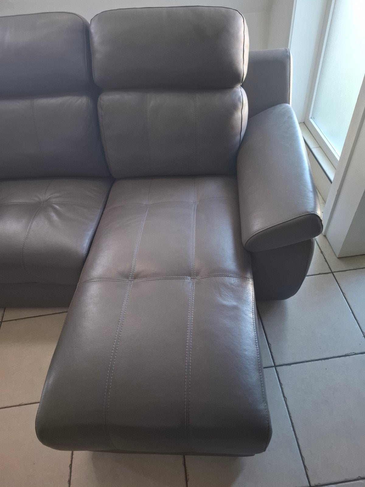 Lederen 3 zit met relax, Huis en Inrichting, Zetels | Complete zithoeken, Ophalen