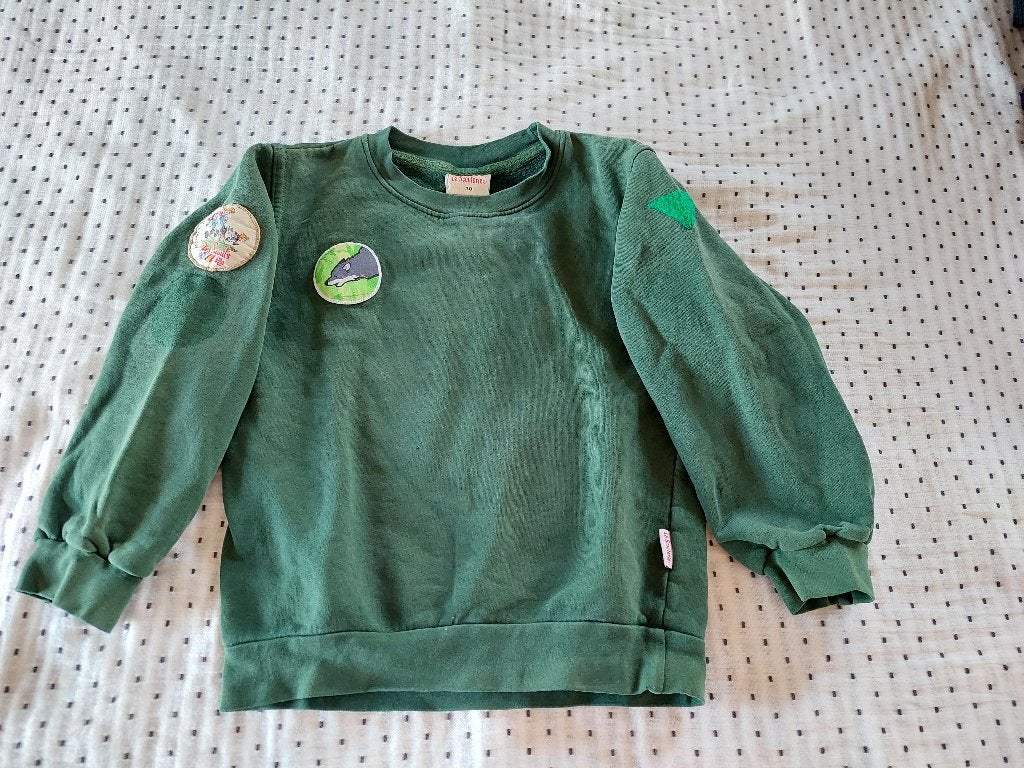 Sweat-shirt vert louveteaux la Scouterie Taille 30, Garçon ou Fille, Pull ou Veste, Enlèvement, Utilisé