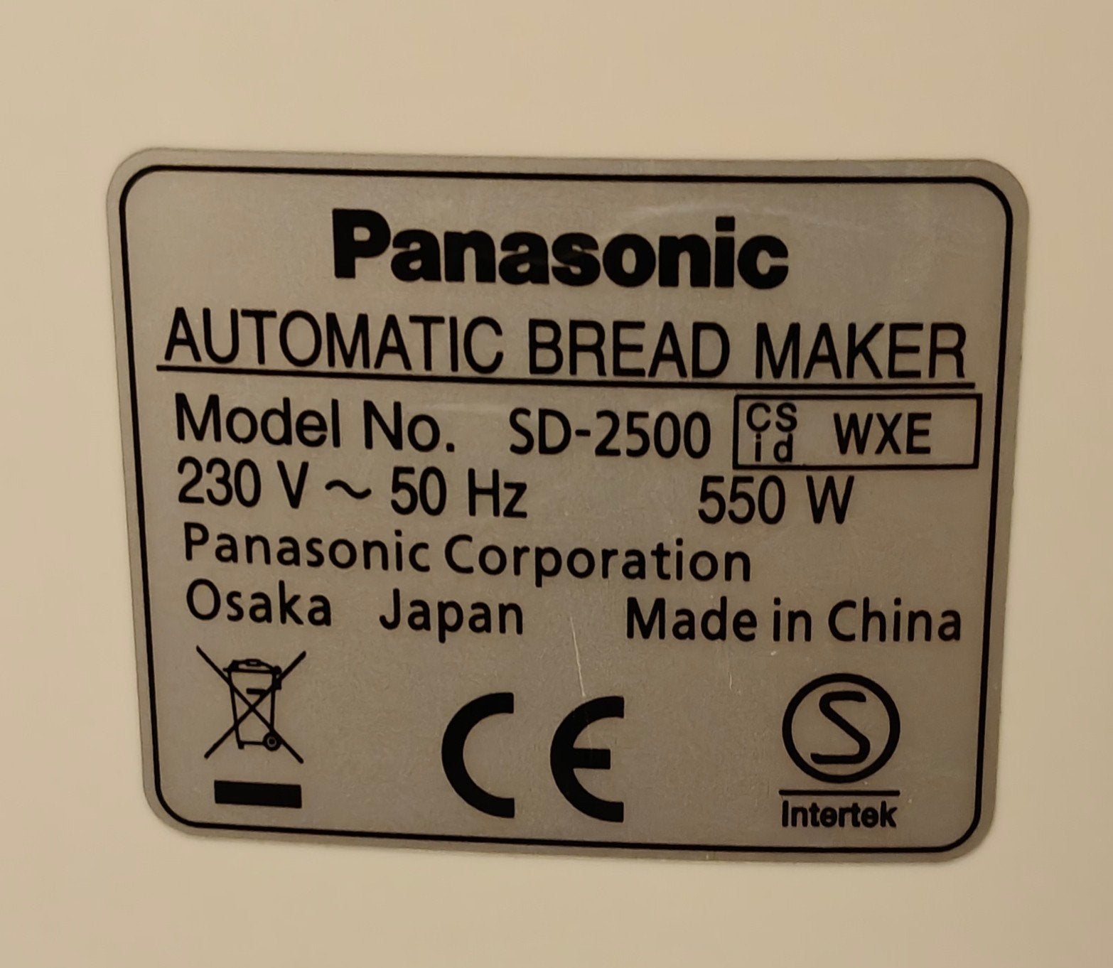 broodbakmachine, Elektronische apparatuur, Gebruikt, Kijkvenster, 400 tot 800 gram deeg, Ophalen